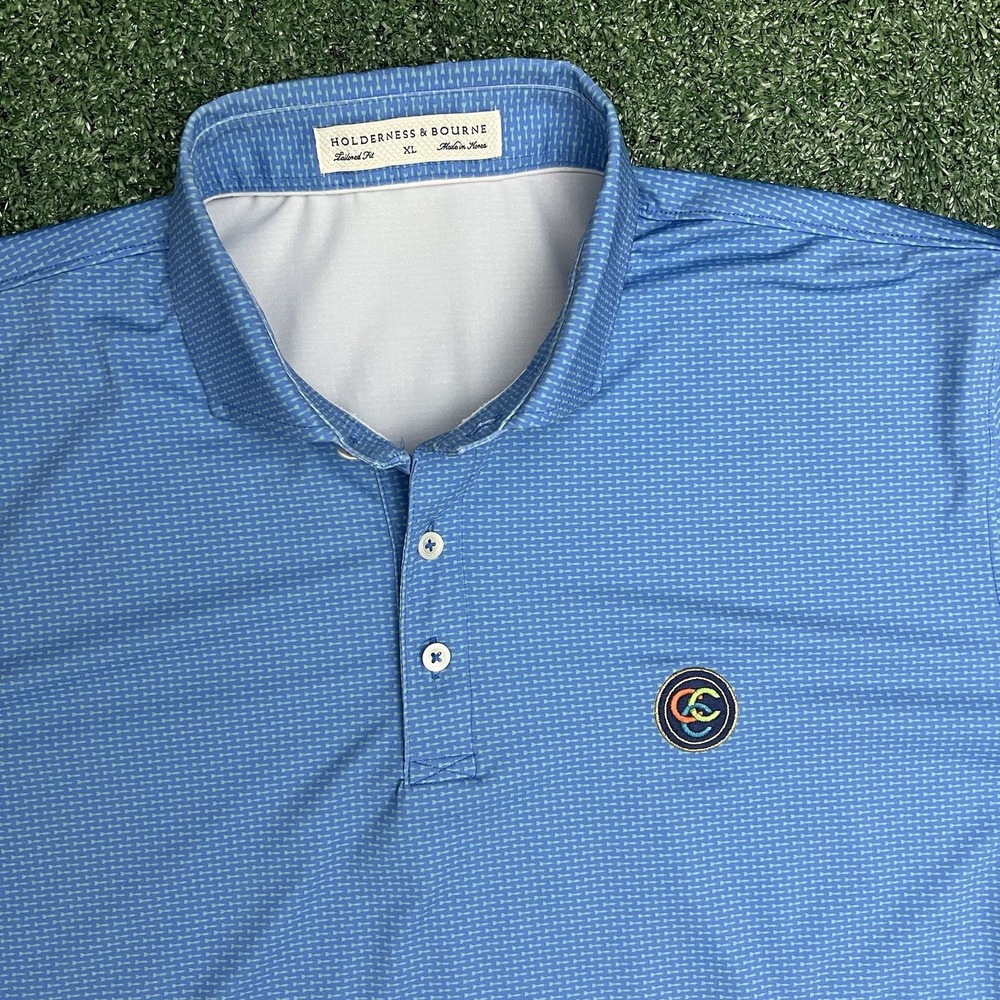 Mens XL Holderness & Bourne Golf Polo Shirt The Duncan Coral Creek Club